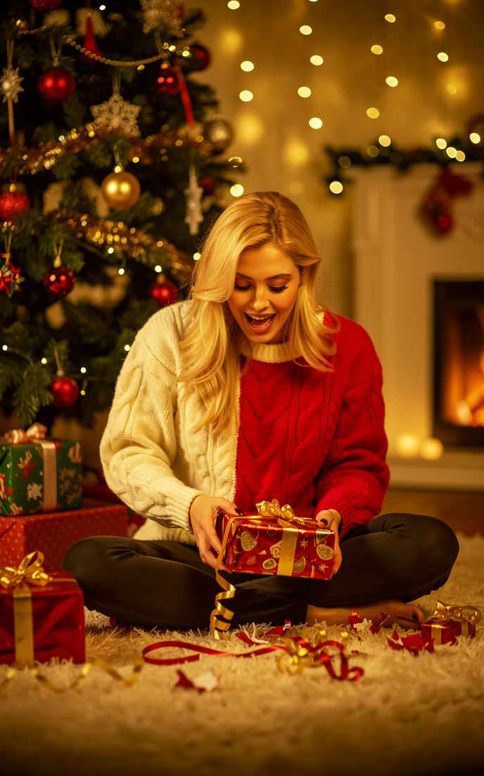 Christmas Gift Opening - Before