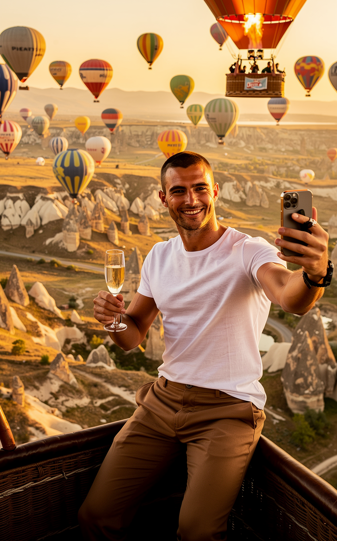 Cappadocia Balloon Selfie - Selepas