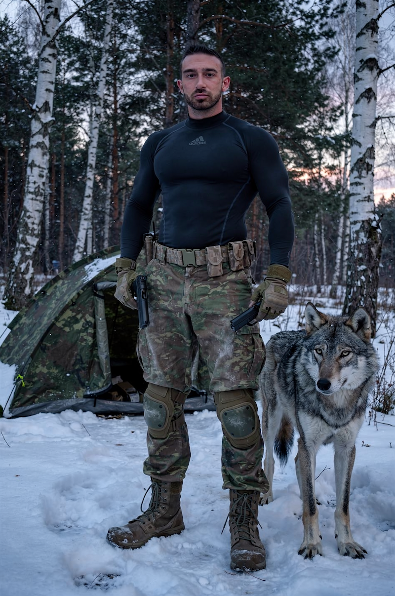 Winter Military Field Portrait - Selepas