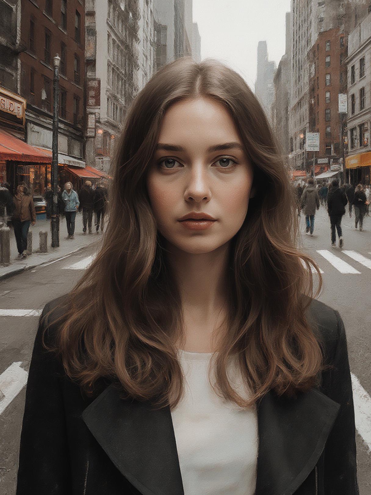 Voluminous Lavender Purple Tul - Przed