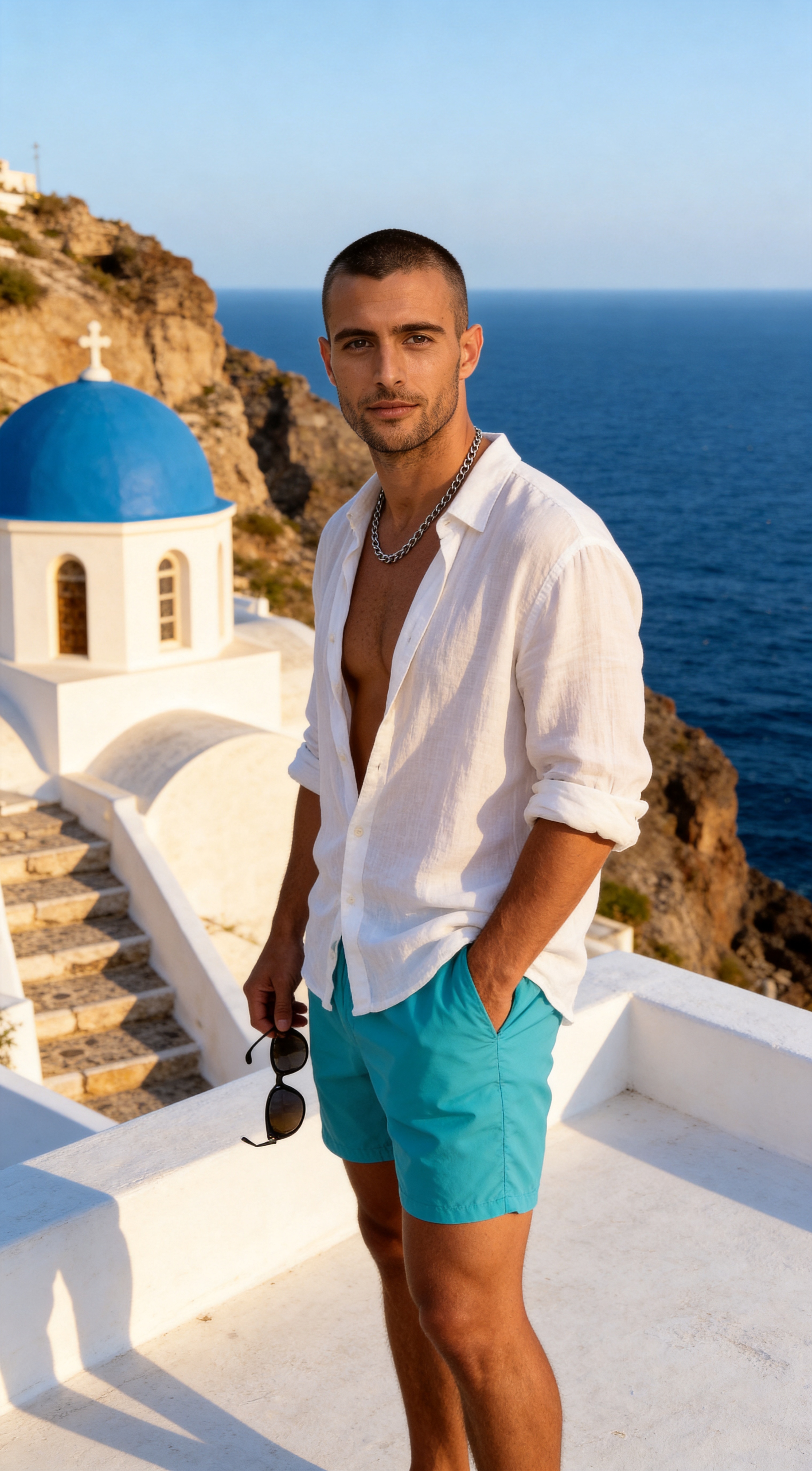 Santorini Blue Escape - بعد