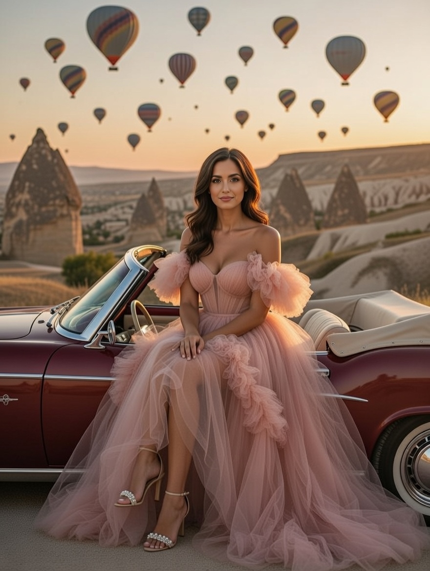 Voluminous Soft Pink Tulle Off - After