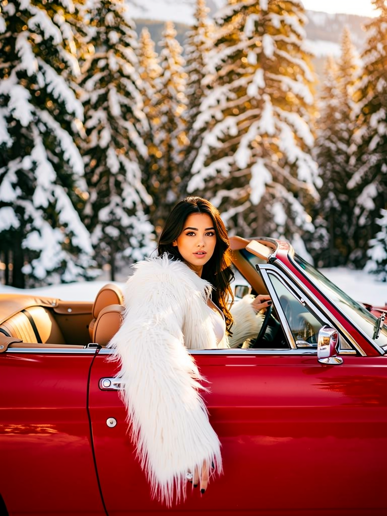 Fausse fourrure blanche oversize luxueuse - Après