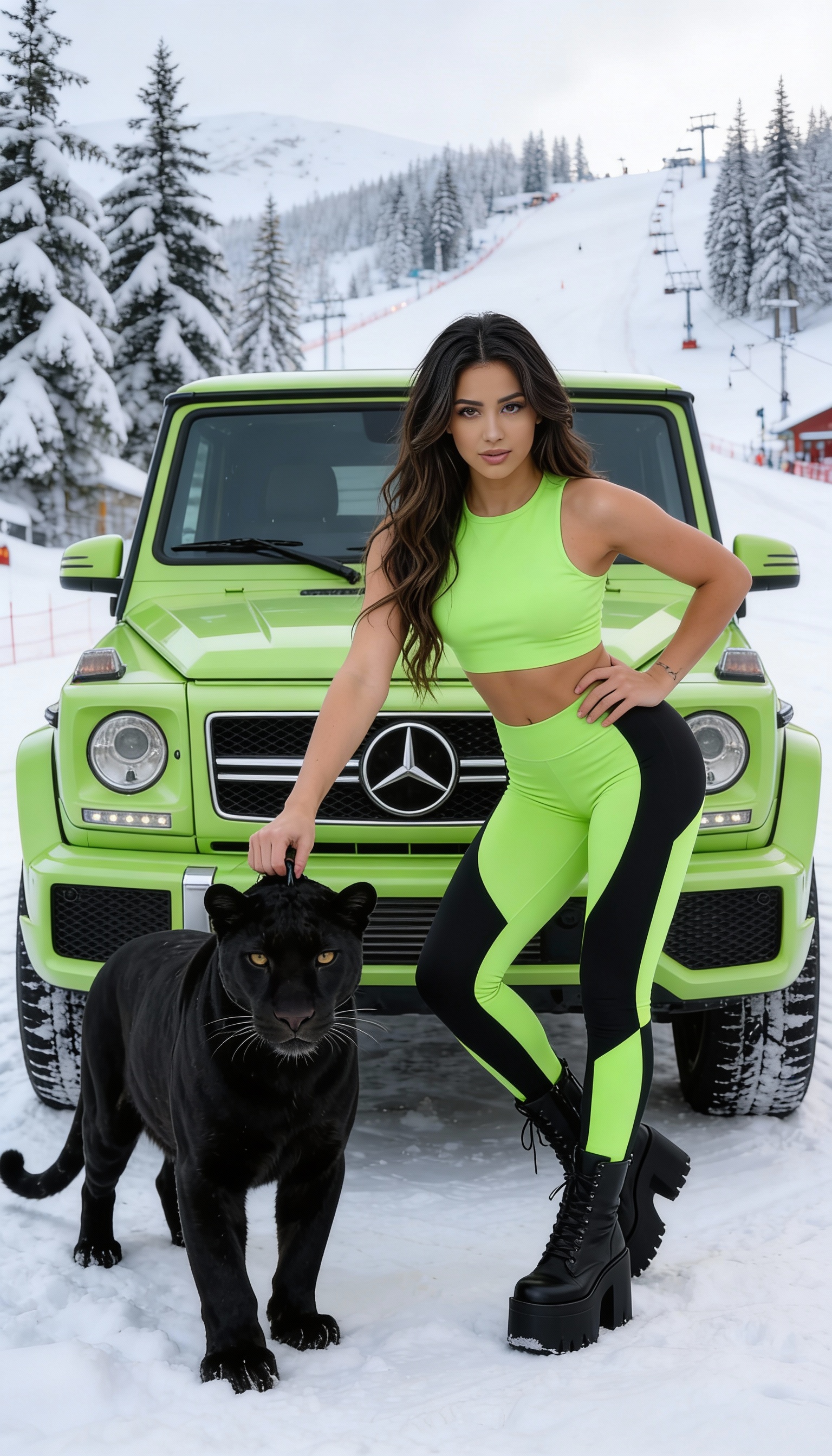 Neon-Pantherkönigin - Nachher